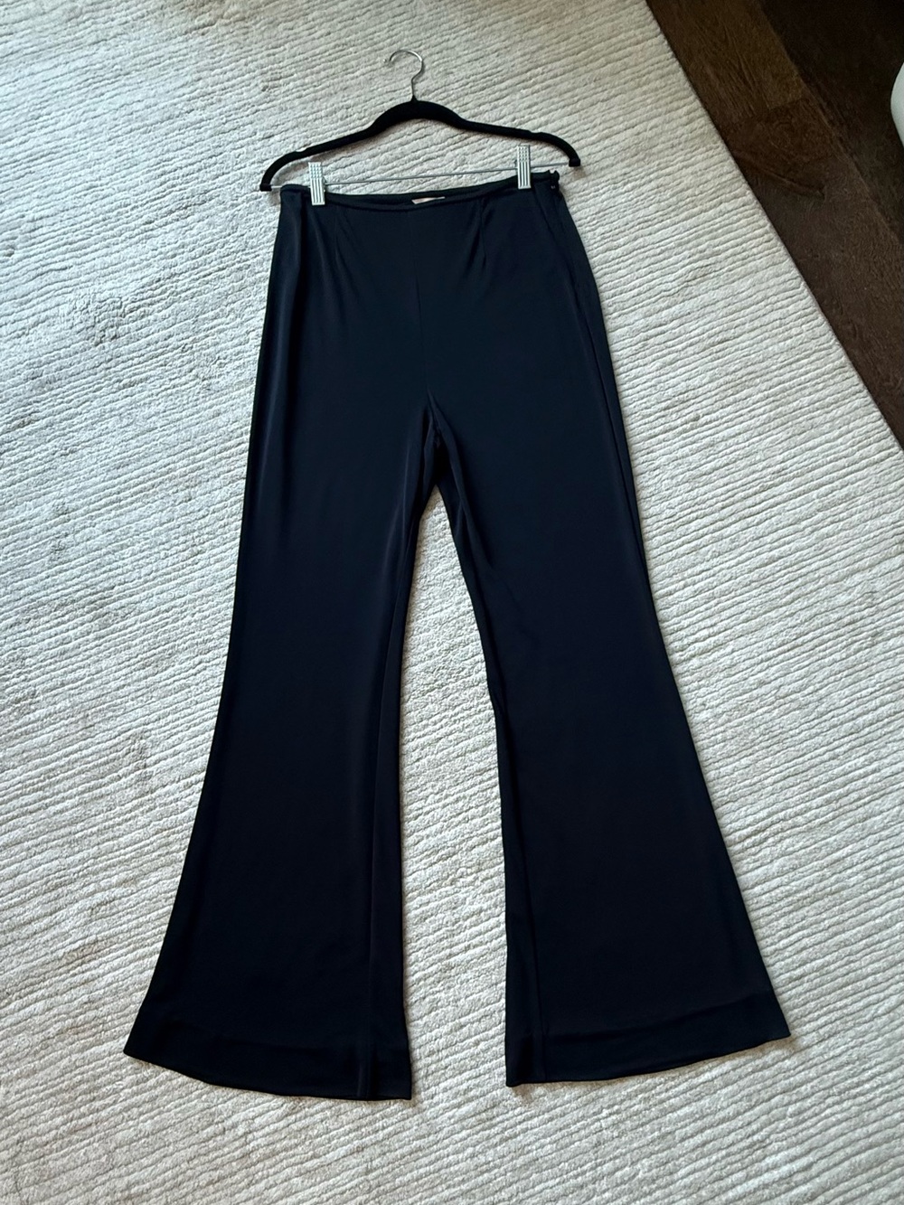 LIKE NEW Rebecca Taylor Women's Silk Blend Women’s Black Pants w/ Zipper - 12